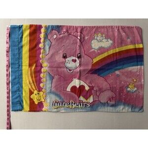 Care Bears Pillow Case Double Sided Day Dream Bear Love A Lot Bear 2005